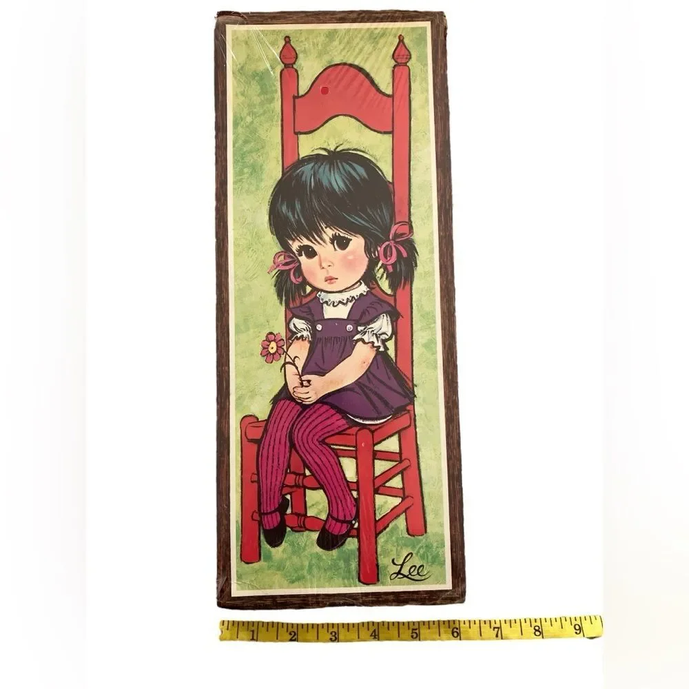 Vintage Lee “Big Eyes” Lithograph Retro 60's New